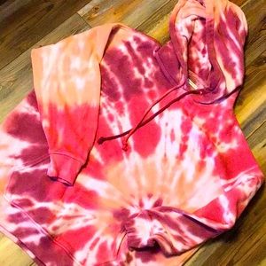American Eagle oversized tiedye hoodie small